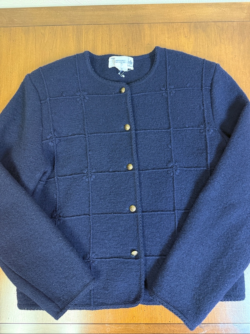 Deans of Scotland Pure Wool Navy Blue Jacket